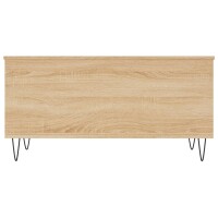 vidaXL Couchtisch Sonoma-Eiche 90x44,5x45 cm Holzwerkstoff