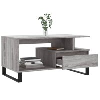 vidaXL Couchtisch Grau Sonoma 90x49x45 cm Holzwerkstoff