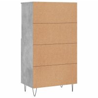 vidaXL Highboard Betongrau 60x36x110 cm Holzwerkstoff