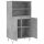 vidaXL Highboard Betongrau 60x36x110 cm Holzwerkstoff