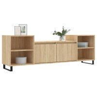 vidaXL TV-Schrank Sonoma-Eiche 160x35x55 cm Holzwerkstoff