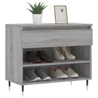 vidaXL Schuhregal Grau Sonoma 70x36x60 cm Holzwerkstoff