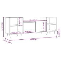 vidaXL TV-Schrank R&auml;uchereiche 160x35x55 cm Holzwerkstoff