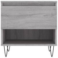 vidaXL Couchtische 2 Stk. Grau Sonoma 50x46x50 cm Holzwerkstoff