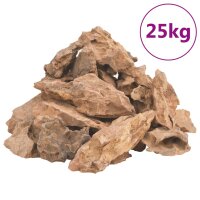 vidaXL Drachensteine 25 kg Braun 1-10 cm