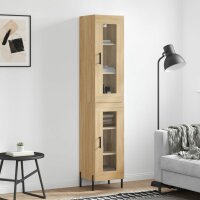 vidaXL Highboard Sonoma-Eiche 34,5x34x180 cm Holzwerkstoff