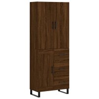 vidaXL Highboard Braun Eichen-Optik 69,5x34x180 cm...