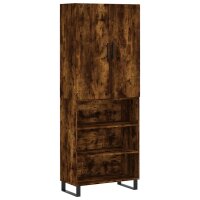 vidaXL Highboard Räuchereiche 69,5x34x180 cm...