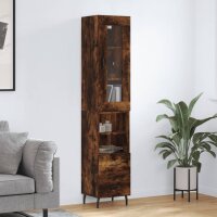 vidaXL Highboard Räuchereiche 34,5x34x180 cm...