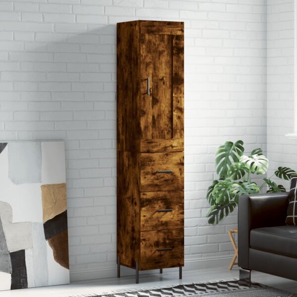 vidaXL Highboard R&auml;uchereiche 34,5x34x180 cm Holzwerkstoff