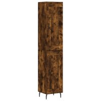 vidaXL Highboard Räuchereiche 34,5x34x180 cm...