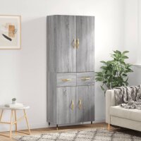 vidaXL Highboard Grau Sonoma 69,5x34x180 cm Holzwerkstoff