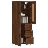 vidaXL Highboard Braun Eichen-Optik 69,5x34x180 cm Holzwerkstoff