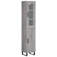 vidaXL Highboard Grau Sonoma 34,5x34x180 cm Holzwerkstoff