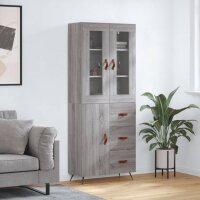 vidaXL Highboard Grau Sonoma 69,5x34x180 cm Holzwerkstoff