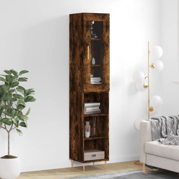 vidaXL Highboard R&auml;uchereiche 34,5x34x180 cm Holzwerkstoff