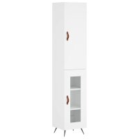 vidaXL Highboard Wei&szlig; 34,5x34x180 cm Holzwerkstoff