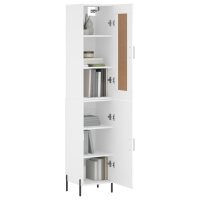 vidaXL Highboard Wei&szlig; 34,5x34x180 cm Holzwerkstoff