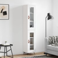 vidaXL Highboard Weiß 34,5x34x180 cm Holzwerkstoff