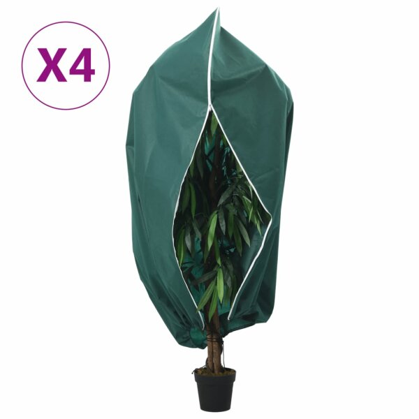 vidaXL Wintervlies mit Rei&szlig;verschluss 4 Stk. 70 g/m&sup2; 3,93x3,5 m