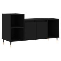 vidaXL TV-Schrank Schwarz 100x35x55 cm Holzwerkstoff