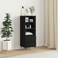 vidaXL Highboard Schwarz 40x36x110 cm Holzwerkstoff