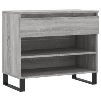 vidaXL Schuhregal Grau Sonoma 70x36x60 cm Holzwerkstoff