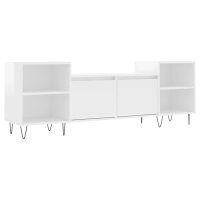 vidaXL TV-Schrank Hochglanz-Wei&szlig; 160x35x55 cm Holzwerkstoff