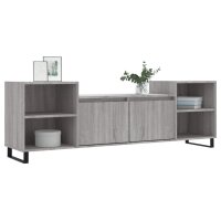 vidaXL TV-Schrank Grau Sonoma 160x35x55 cm Holzwerkstoff