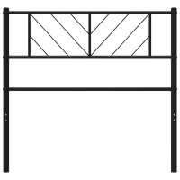 vidaXL Kopfteil Metall Schwarz 100 cm