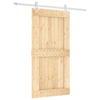 vidaXL Schiebetür mit Beschlag 100x210 cm Massivholz...