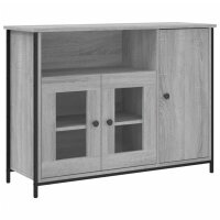 vidaXL Sideboard Grau Sonoma 100x35x75 cm Holzwerkstoff