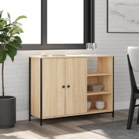 vidaXL Sideboard Sonoma-Eiche 100x33x75 cm Holzwerkstoff