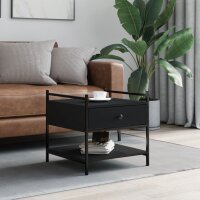 vidaXL Couchtisch Schwarz 50x50x50 cm Holzwerkstoff