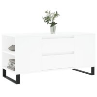 vidaXL Couchtisch Wei&szlig; 102x44,5x50 cm Holzwerkstoff