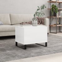 vidaXL Couchtisch Hochglanz-Wei&szlig; 60x44,5x45 cm Holzwerkstoff