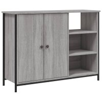 vidaXL Sideboard Grau Sonoma 100x33x75 cm Holzwerkstoff