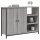 vidaXL Sideboard Grau Sonoma 100x33x75 cm Holzwerkstoff