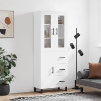 vidaXL Highboard Wei&szlig; 69,5x34x180 cm Holzwerkstoff