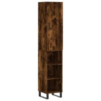 vidaXL Highboard Räuchereiche 34,5x34x180 cm...