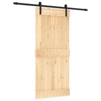 vidaXL Schiebetür mit Beschlag 90x210 cm Massivholz...