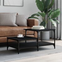 vidaXL Couchtisch Schwarz 100x50,5x45 cm Holzwerkstoff