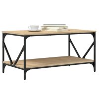 vidaXL Couchtisch Sonoma-Eiche 90x50x45 cm Holzwerkstoff