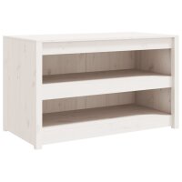 vidaXL Outdoor-Küchenschrank Weiß 106x55x64 cm Massivholz Kiefer