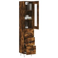 vidaXL Highboard R&auml;uchereiche 34,5x34x180 cm Holzwerkstoff