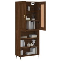 vidaXL Highboard Braun Eichen-Optik 69,5x34x180 cm Holzwerkstoff