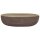 vidaXL Aufsatzwaschbecken Sandfarben Braun Oval 59x40x14 cm Keramik