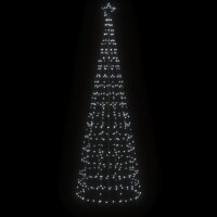 vidaXL LED-Weihnachtsbaum mit Erdspießen 570 LEDs Kaltweiß 300 cm