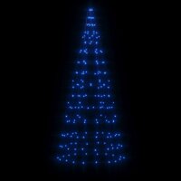 vidaXL LED-Weihnachtsbaum für Fahnenmast 200 LEDs Blau 180 cm