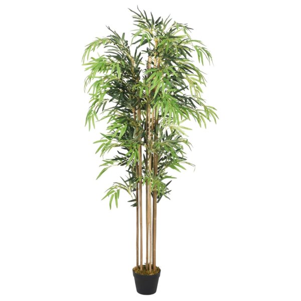 vidaXL Bambusbaum K&uuml;nstlich 730 Bl&auml;tter 120 cm Gr&uuml;n